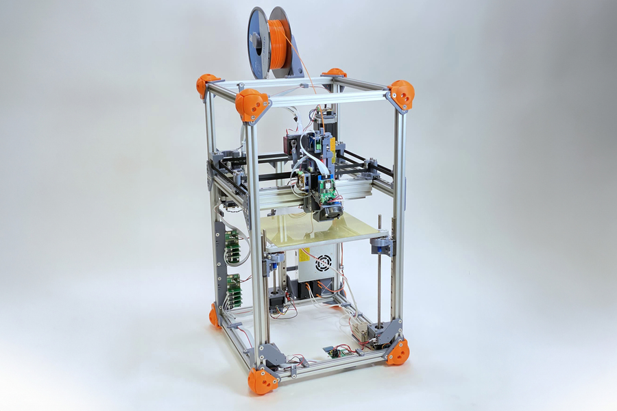 The researchers' 3D printer. This can generate parameters for unknown materials. Photo via MIT News.